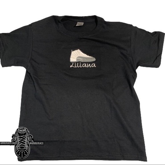 12s (Sneaker Tees embroidered by Gimmeemlaces” - Picture 1 of 2